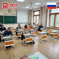 MINYI LEO Bureau d'école russe confortable, ensemble table et chaise pour salle de classe, table d'étude et bureau et chaise pour étudiant