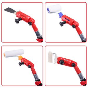 Brosse <span class=keywords><strong>de</strong></span> nettoyage <span class=keywords><strong>de</strong></span> fenêtres télescopique <span class=keywords><strong>de</strong></span> haute qualité, en alliage d'aluminium, écologique, sûre, avec adaptateur à réglage multi-angles - Product Image 1