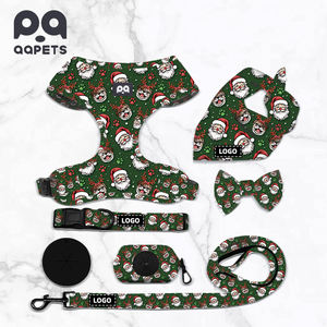 내구성이 뛰어난 폴리에스터와 나일론 소재로 만들어진 가죽 끈이 있는 특수 멀티 컬러 고양이 하네스 - Product Image 3