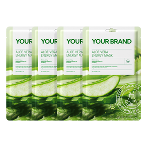 Masque facial hydratant et apaisant à l'aloe vera, marque privée, beauté fruitée, pour tous types de peaux - Product Image 2