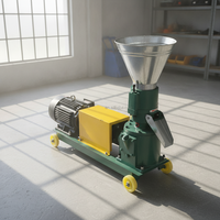 Machine à granulés d'aliments pour animaux de grande capacité, 4 rouleaux, moteur diesel, pour usine de production d'aliments pour volailles, porcs et bovins à grande échelle