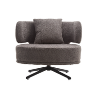 2025 Nouveau Minimaliste 360 °   Chaises de salle à manger pivotantes avec coussin moelleux, pieds en métal pour salon