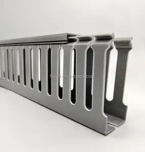 <span class=keywords><strong>PVC</strong></span>ケーブルトランキングサイズケーブルダクトハロゲンフリースロット付き - Product Image 2