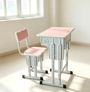 공장 직영 어린이 학습 책상 및 의자 세트 높이 조절 가능 학교 교실 가구 OEM 맞춤 제작 가능 - Product Image 4