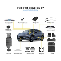 Maremlyn Auto accessoires déflecteurs de fenêtre porte visière bouclier soleil pluie bouclier vent déflecteur pour BYD Sealion 7