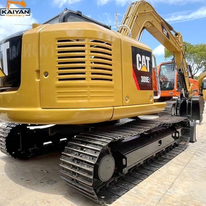 Mini-excavatrice sur chenilles hydraulique d'occasion Cat 308E2 de 8 tonnes, petite pelle Caterpillar d'origine avec godet de terrassement - Product Image 1