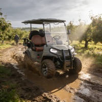 Voiture de golf tout-terrain Predator 72V AC |   Buggy de golf électrique tout-terrain |   Dune Buggy surélevé 4 places