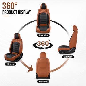 <span class=keywords><strong>Coprisedili</strong></span> Universali Luxfit in Pelle Nappa di Lusso, Set Completo per Berlina, SUV, Camion, Impermeabili e Traspiranti per Tutte le Stagioni - Product Image 2