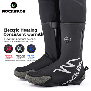 ROCKBROS-Zapatillas eléctricas con calentador de pies alimentado por batería, calzado eléctrico para <span class=keywords><strong>ciclismo</strong></span>, unisex, recién llegado - Product Image 2