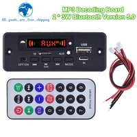 Carte décodeur MP3 TZT 5.0, amplificateur 5V-32V 6W, module radio FM pour voiture, prend en charge FM, TF, USB, AUX, enregistreurs