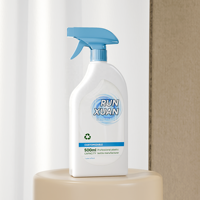 Runxuan 500ml bouteille de détergent blanc nettoyant pour animaux de compagnie déclencheur vaporisateur pompe en plastique déclencheur chimique pulvérisateur bouteille