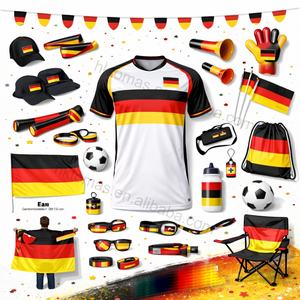 Bolsas de Regalo para Fanáticos del Fútbol con Inspiración Africana, Conjunto de Jersey, Bufanda, Gorro de Pescador y Bandera de Mano para Eventos Deportivos, Bares, Pubs y Días de Partido - Product Image 4