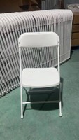 Chaise pliante blanche au design moderne, mobilier d'extérieur portable de haute qualité pour les événements de mariage, les jardins, les parcs