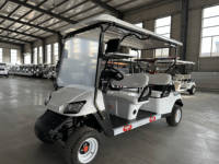 Nouveau modèle de voiturette de golf électrique 2026, 4 places, phares LED, batterie au lithium, 100 km d'autonomie pour parcours de golf