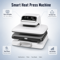 Presse à chaud numérique 38x38cm (15x15 pouces) à tiroir automatique pour transfert thermique sur T-shirts et coussinets