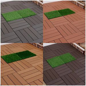 Suelo de WPC para Bricolaje, Tarima de WPC Impermeable y Encajable Personalizada para Decoración de Exteriores, Resistente al Agua y al Fuego - Product Image 5