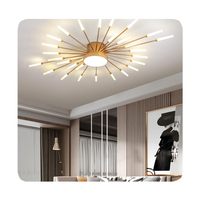 Nouvelle lampe de plafond LED décorative moderne pour salon, en fer et acrylique, style nordique, éclairage intérieur moderne à économie d'énergie 70 360 100