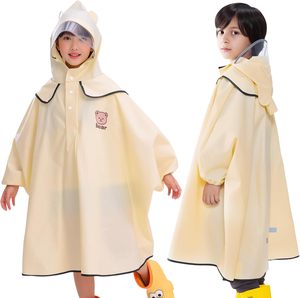 Poncho imperméable INS pour bébé avec oreilles 3D, fermeture éclair sur le devant, idéal pour l'extérieur - Product Image 1