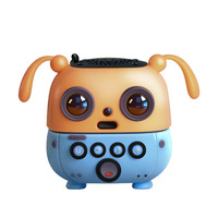 Speaker Mini Profesional Cool Dog IP65 Tahan Air, Speaker Nirkabel Portabel dengan Bass Mendalam untuk Hadiah Kreatif Luar Ruangan