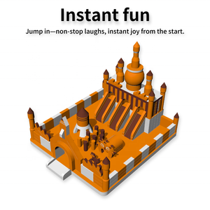 Gigante Air Castle Jumping Castle Slide Combo Jumpers Inflable Parque de Atracciones Interior Inflable Carrera de obstáculos para niños - Product Image 3