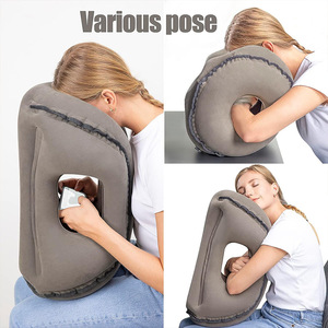 Almohada de Viaje Inflable, Almohada de Viaje Multifuncional para el Cuello para Avión, para Evitar el Dolor de Cuello y Hombros, Almohadas Inflables - Product Image 2