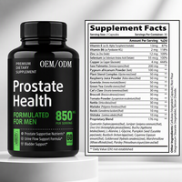 Capsules de Saw Palmetto pour la Prostate, Marque Privée OEM/ODM, pour Hommes, Soutien Urinaire, Renforcement Immunitaire, Complément Herbal, Comprimés Végétariens
