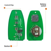 Clé intelligente universelle Lonsdor FO30-03 pour Ford, 3 boutons, 315 MHz, 433 MHz, puces ID46 ID49, télécommande pour serrurier K518 KW100