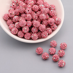 Chất lượng cao đất sét kim cương bóng Shambhala handmade Loose hạt DIY Vòng đeo tay Vòng cổ đính cườm trang sức phụ kiện - Product Image 5