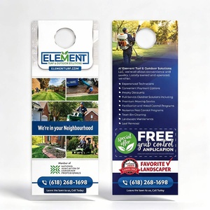 Impression personnalisée de supports publicitaires en papier pour porte, pour hôtels, bureaux, immobilier, promotion, vente en gros - Product Image 1