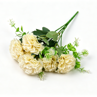 Klaar voor verzending Realistische Kunstmatige Anjerboeket Zijden Kleine Bloemenbundel voor Snelle Levering Online Groothandel