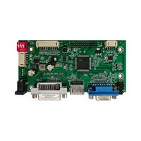 Controlador Universal para Monitor LCD con VGA, HD, MI, DVI, Compatible con Varios Tamaños de Pantallas LVDS, Reconocimiento Automático de Señal de Entrada
