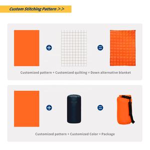 Manta Acolchada Ligera y Cálida de Tela Reciclada Personalizable para Acampar al Aire Libre, Viajar y la Temporada de Invierno - Product Image 4