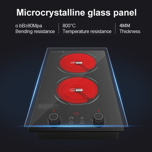 Table de Cuisson <span class=keywords><strong>Vitrocéramique</strong></span> Digitale Intelligente, 10 Niveaux de Puissance, Contrôle Tactile, Compatible Tous Types de Casseroles, Sans Rayonnement, <span class=keywords><strong>Plaque</strong></span> de Cuisson Encastrable pour Cuisine Domestique Européenne - Product Image 5