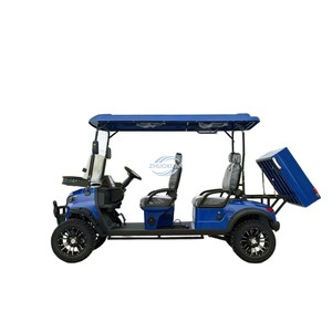 Voiturette de golf électrique tout-terrain personnalisée 4 places avec boîte de rangement - Product Image 1