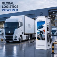 Chargeur rapide DC pour véhicules électriques de 180 kW, 200 kW, 240 kW avec écran 55 pouces, CCS2, GBT, OCPP pour les zones de services autoroutiers et les dépôts de flottes