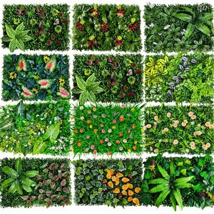 Mur végétal artificiel, panneau de verdure 30cm-100cm, décoration de pelouse en plastique pour la maison, les mariages et les entreprises - Product Image 1