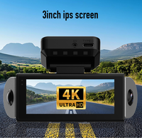 Yikoo M800 PRO Mini caméra embarquée 4 canaux WiFi GPS Enregistrement en boucle Écran IPS étanche Contrôle par application Android Vision nocturne 4K