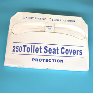 Portátil cubierta de asiento higiénico desechable impermeable de la estera de baño cojín del asiento de papel para viajes/Campin - Product Image 3