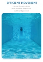 Dispositif de contre-courant mural encastré T1 pour piscine, entraîneur de natation à 5 vitesses réglables, propulsion à flux laminaire multi-étapes, en acier inoxydable 304