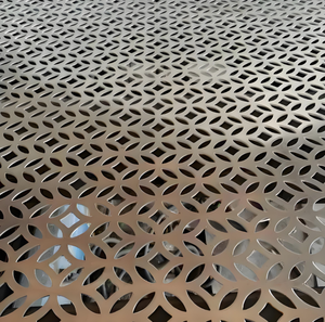 Tấm thép đục lỗ trang trí cho mặt tiền tò<span class=keywords><strong>a</strong></span> nhà hiện đại và màn hình ban công - Product Image 1