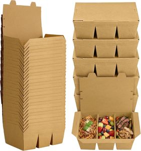 Roast Fried Chicken Takeaway Disposable Food Packaging <b>Boxes</b> Hamburger Sandwich Noodle Kraft Paper Matt Lamination Recyclable - Product Image 1