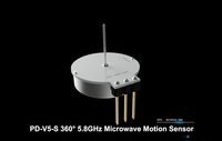 Module de capteur de mouvement et de position intelligent rond à micro-ondes Pdlux PD-V5 fourni par l'usine, interrupteur à micro-ondes