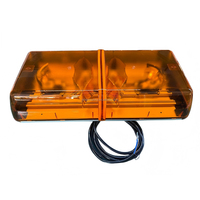 Mini Barra de luz de emergencia giratoria de alta calidad de 20 pulgadas y 25 pulgadas con bombilla de 35W en el interior de DC12V o 24V ámbar o transparente TBD1716