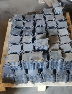 OUYA Wrought Iron Laser Cut 120mm Square Base Plates for Garden Driveway Gates Fence Accessories Steel Frame Railing <strong>Post</strong> <strong>Fixing</strong> - Product Image 3