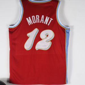 Memphis # Camiseta de Baloncesto para Niños Edición Ciudad de Morant 12 - Logotipos Bordados, Tejido Transpirable - Product Image 1