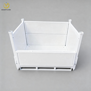 Unità di Ritenzione <span class=keywords><strong>Pallet</strong></span> Pieghevole e Impilabile in Acciaio Dolce Rinforzato Easylink, Capacità 1500kg, per Fornitori OEM ODM - Product Image 5