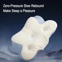 Oreiller cervical moderne en polyuréthane avec rembourrage en mousse à mémoire de forme, tissu 200TC, logo personnalisé pour un sommeil sain et un soutien du cou et du corps
