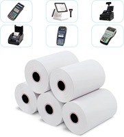 Rouleau de papier thermique fiable 57 mm x 40 mm, papier POS longue durée pour banques, guichets automatiques et finance