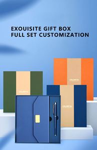 Cuadernos al por Mayor, Libretas con Logotipo Personalizado, Blocs de Notas A5, Cuaderno de Cuero PU con Logotipo Personalizado, Juego de Regalo con Bolígrafo - Product Image 3