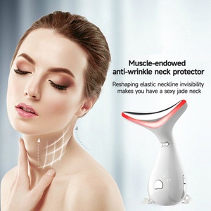 Masajeador Facial y de Cuello Multifuncional con 4 Luces de Colores, Antiarrugas, Antienvejecimiento, Masajeador Eléctrico de Cuello, Dispositivo de Belleza Facial - Product Image 4